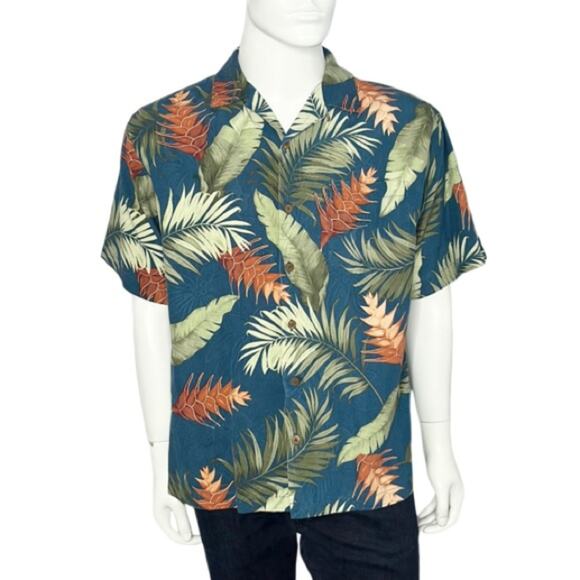 Tommy Bahama Other - Tommy Bahama Hawaiian Print Silk Shirt Size Medium T30512